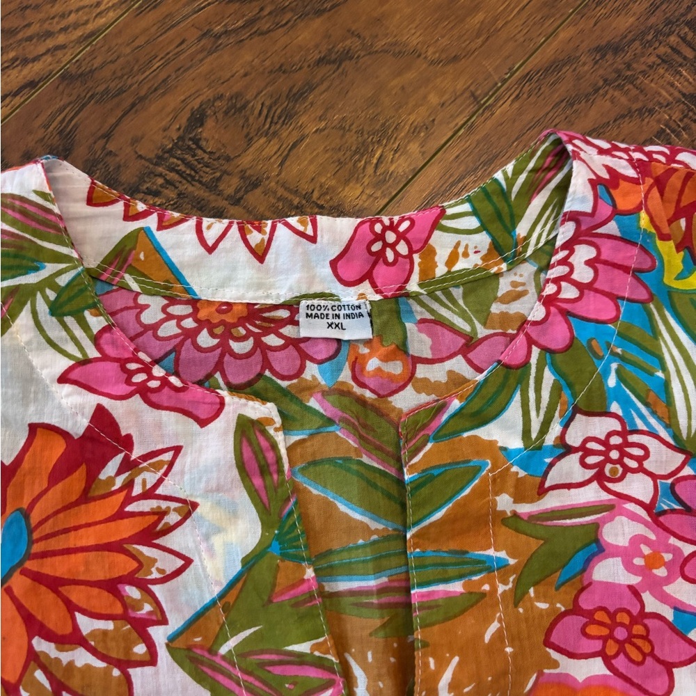 Floral Print 100% Cotton Women's Tunic
Made in India size XXL - Picture 5 of 5